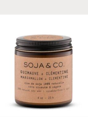 Soja & Co Marshmallow and Clementine 4oz Candle